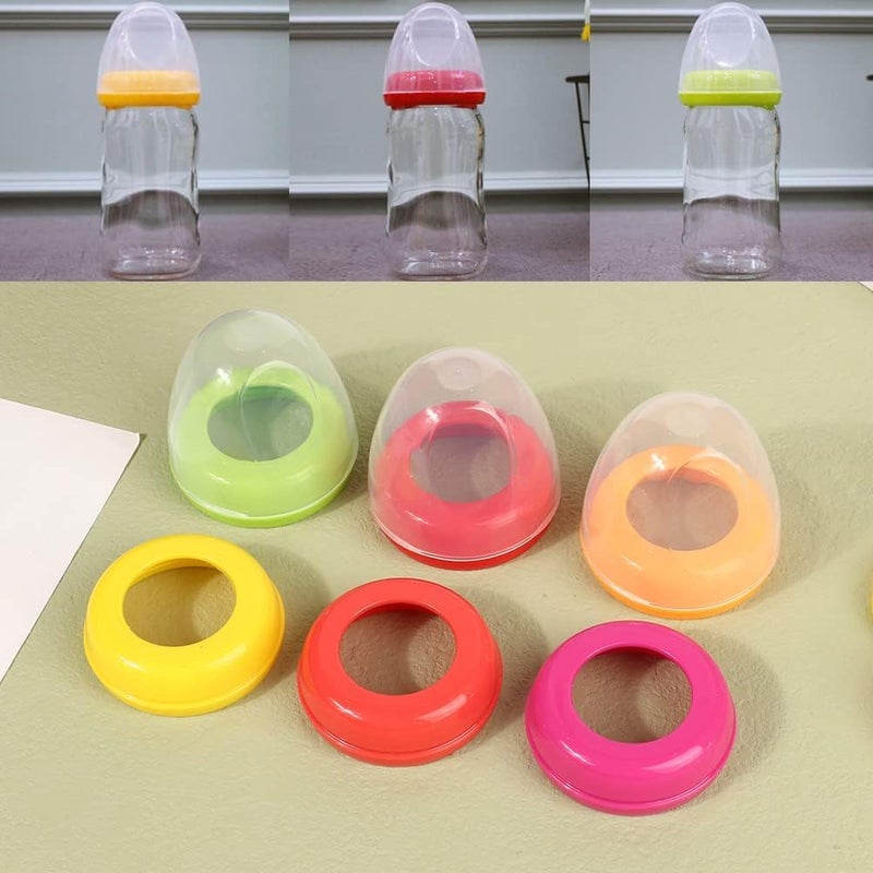 Jinshining 1pc Orange Baby Bottle Cap and Ring Suitable for Pigeon BottleFood Grade PP Baby Bottle Cap and RingSimplicty Fashionable Baby Bottle Cap and Ring Feeding BottleBottleFeeding - Image 5