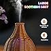 SENMUL Boho Essential Oil Diffuser for Home Rattan Weaving with Remote Control 100mL 7 Changing Color Lights Ultrasonic Aroma Humidifier Noiseless AutoOff Sleep Mode for Bedroom Office Workout - Image 4