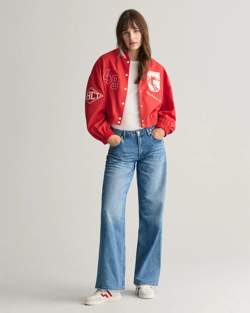 GANT  Cropped Varsity Jacket for Women | Best Price UAE