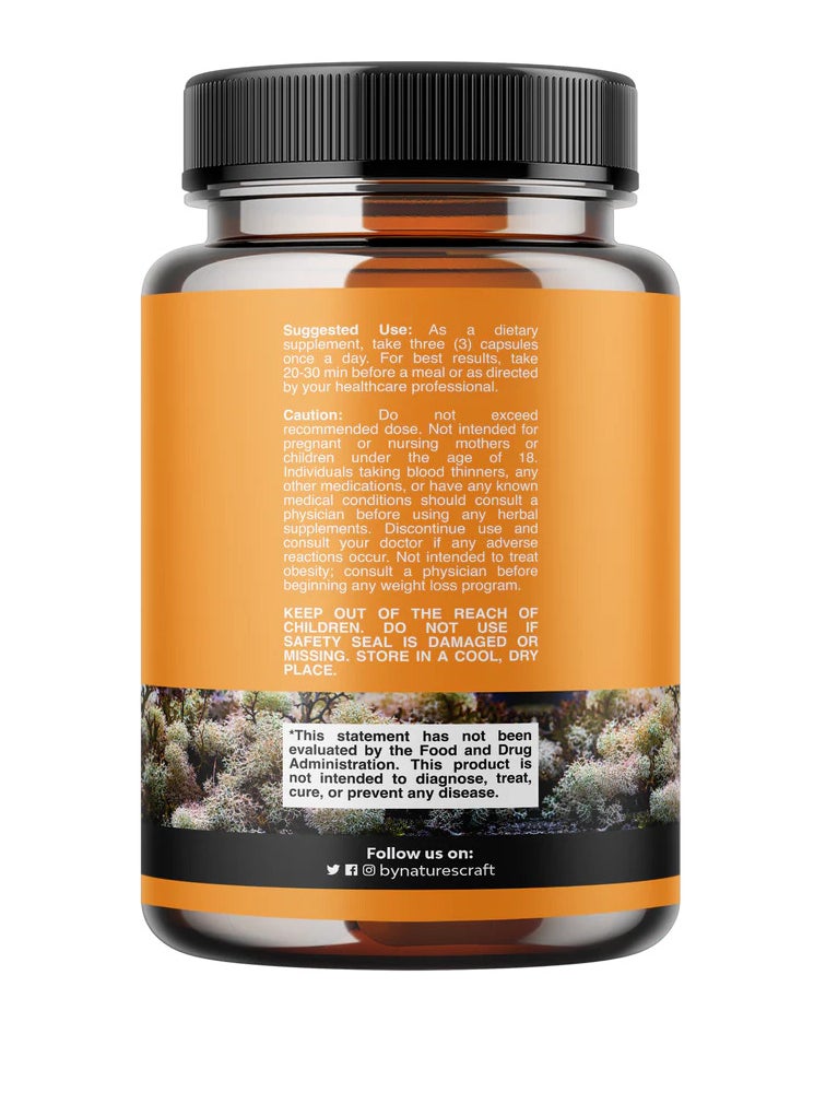 Nature's Craft Organic Irish Sea Moss Capsules - Organic Sea Moss Pills with 2100mg Serving Superfood Complex with Bladderwrack Burdock Root and BioPerine for Immune Skin & Thyroid Support - Vegan Non-GMO (1 Month)  - Image 2
