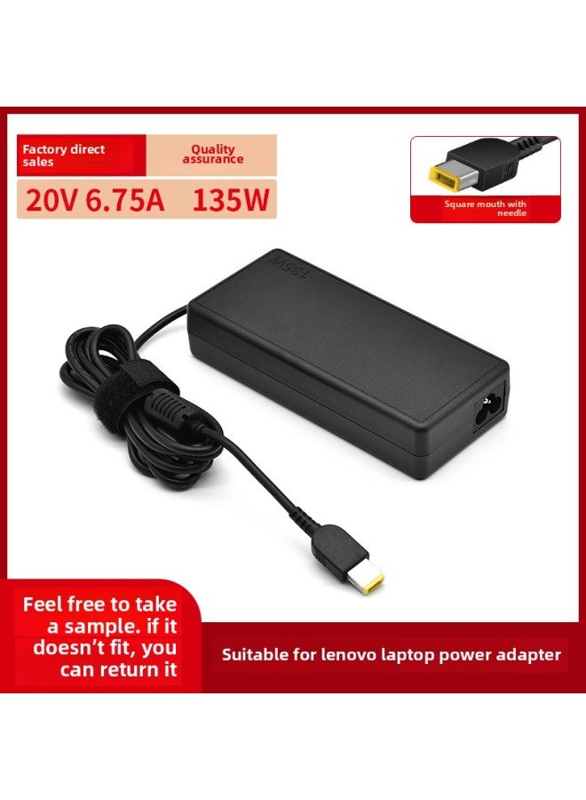 Suitable For Lenovo 135W Notebook Power Adapter 20V6.75A Computer Charger Square Port With Pin-Color:20v 4.5a 90w Square Port-Specifications:Australian Standard AC Power Cord + Charger + Box