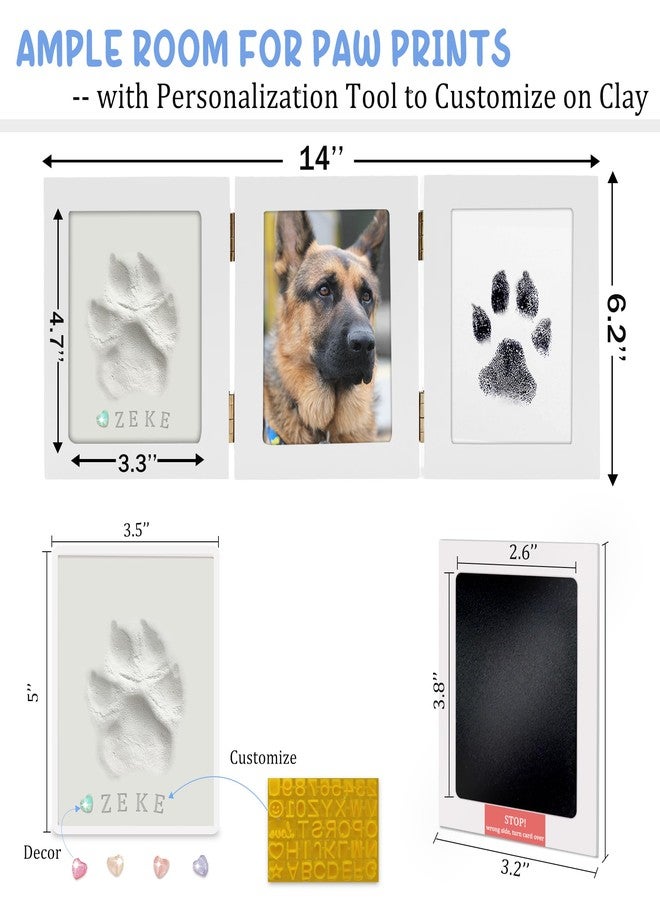 MYPAWLETS Ink&Clay Paw Print Kit Keepsake,Inkless Ink Pad & Soft Clay for Dogs/Cats Paw Prints,Pet Paw Print Impression Kit,Paw Print Stamp Pad for Dogs or Cats,DIY Gifts for Pet Owners-White - Image 5