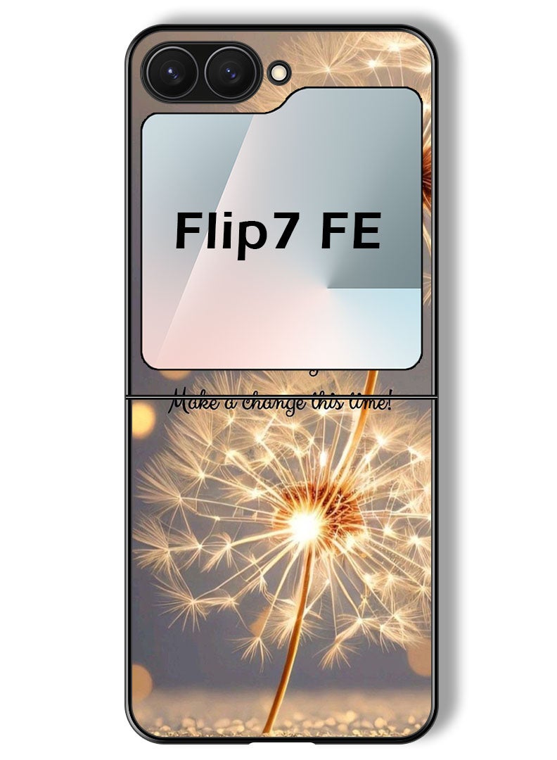 Theodor Case Compatible with Samsung Galaxy Z Flip 7 FE 6.7 Inch Protection Shockproof Bumper Cover Make a change - Image 1