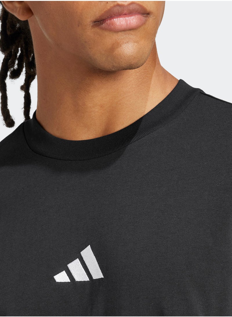 Adidas Small Logo Single Jersey T-Shirt  - Image 3