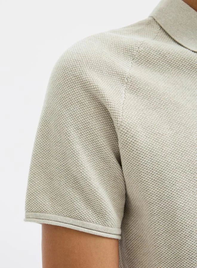 JACK & JONES Solid Short Sleeve Polo Neck Tshirt