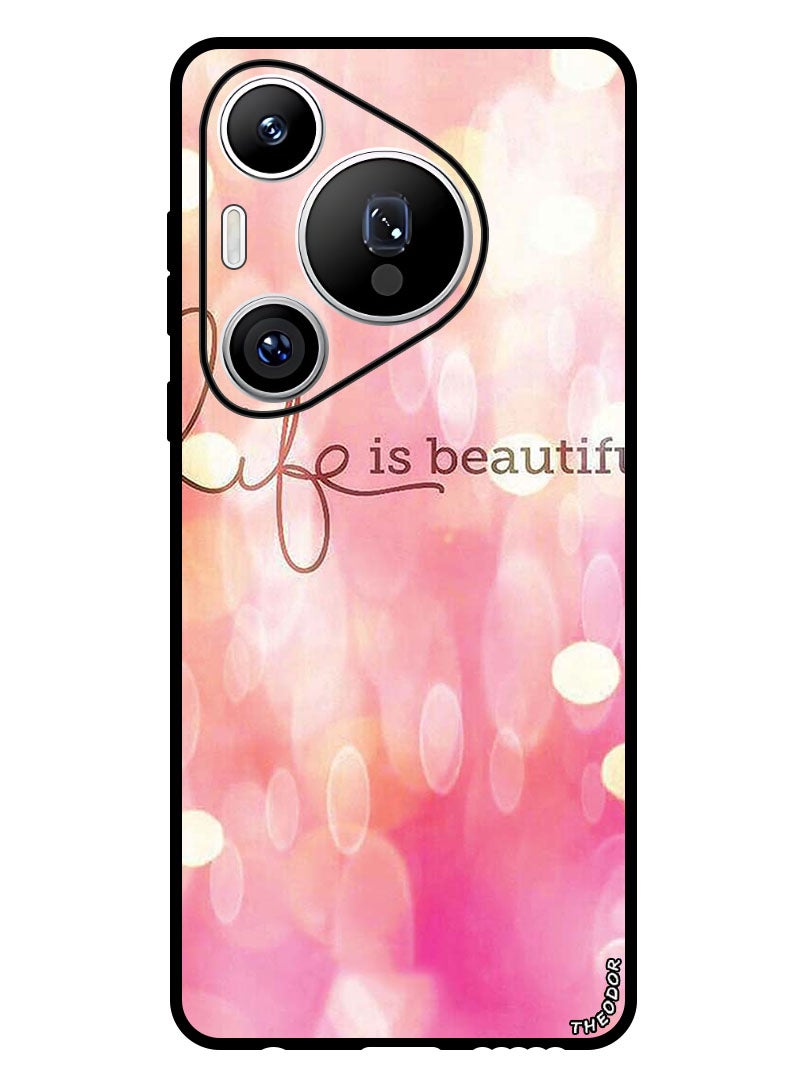 Theodor Protective Case Anti Scratch Shock Proof Bumper Cover For Huawei Pura 70 Life Is Beautiful - Image 1