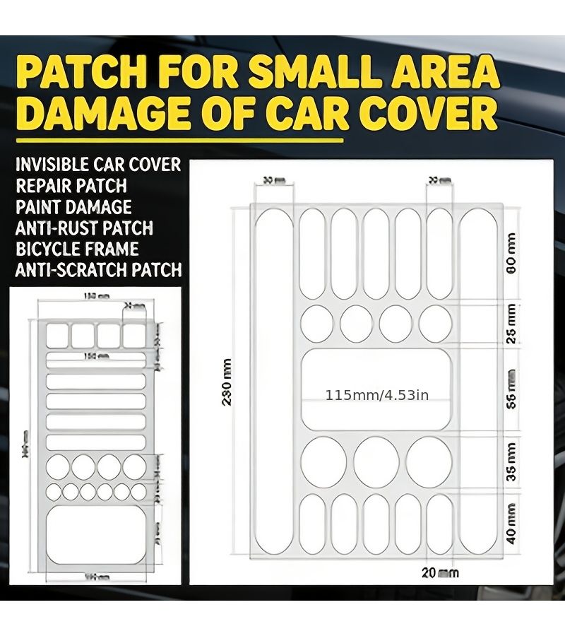 Type A TPU Invisible Car Paint Protection Film Anti Rust Anti Scratch Repair Patch - Image 1