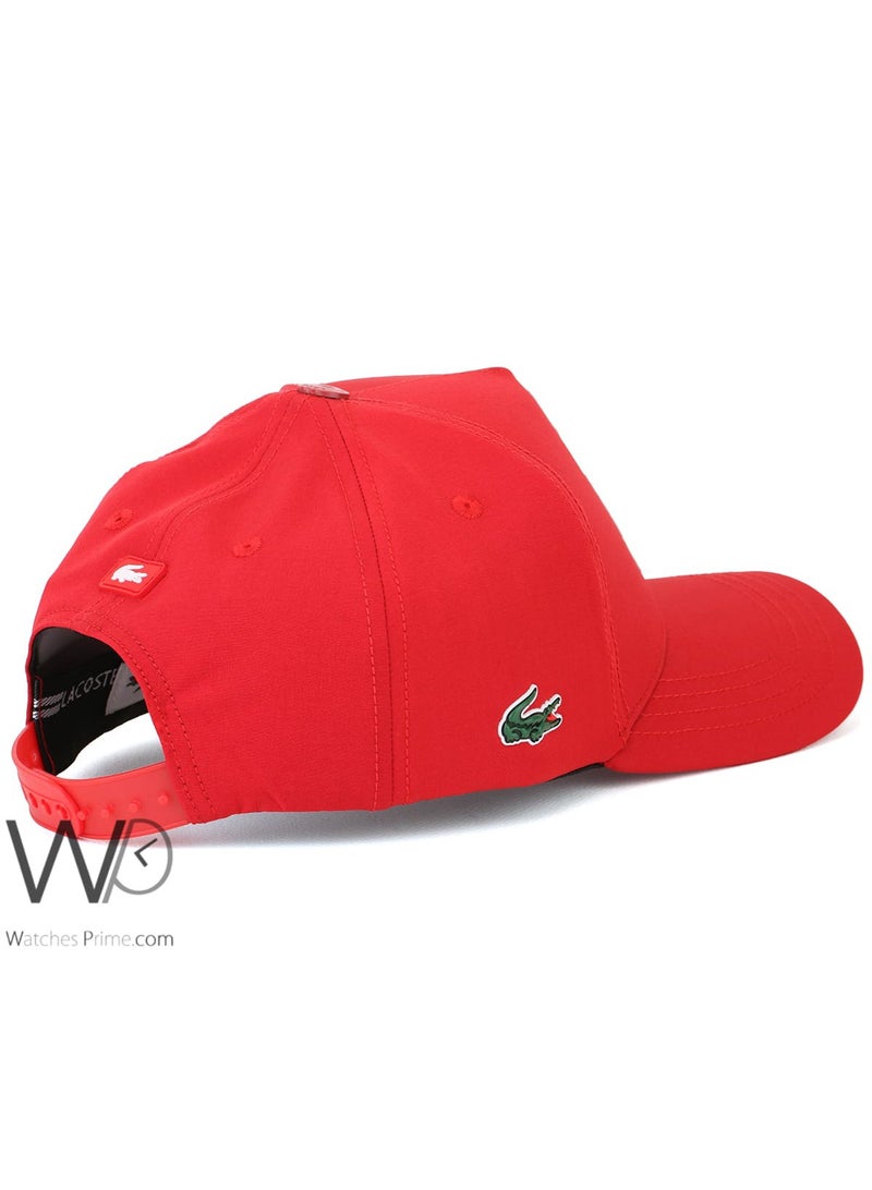 LACOSTE Lacoste Club Red Baseball Cap Cotton Hat  - Image 2