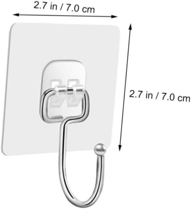 IMIKEYA 15pcs Self-Adhesive Heavy Duty Stainless Steel Hooks Brushed Gray Brushed Gold Wall and Door Hanging Hooks for Kitchen Bathroom Storage Organization - Image 2