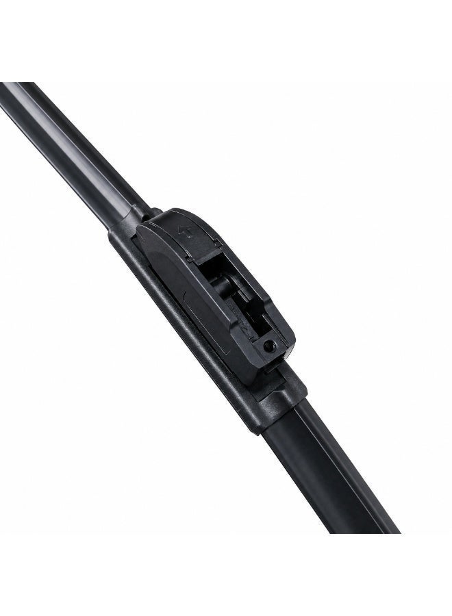 METO Silicone Windshield Wiper Blades 26" + 20" (650mm + 500mm), U/J-Hook, OEM-Grade All-Weather Silicone Material, Stable Wiping Without Streaks, Fits Left & Right Hand Drive Vehicles, for Toyota Camry 2018-2026 - Image 3