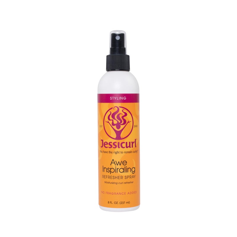 Jessicurl Awe Inspiraling Spray No Fragrance Added 8 Fl oz Moisturizing Midday Curl Refresher Spray for Curly Hair Curl Defining