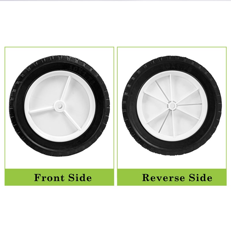 Parts Camp 10 inch Plastic Wheel Fits Oregon 72-110 hand trucks, lawnmowers, utility carts, radio flyer wagon, Lawn Sprayer, Trash Can, BBQ Grill Universal Wheel 9615 - Image 4