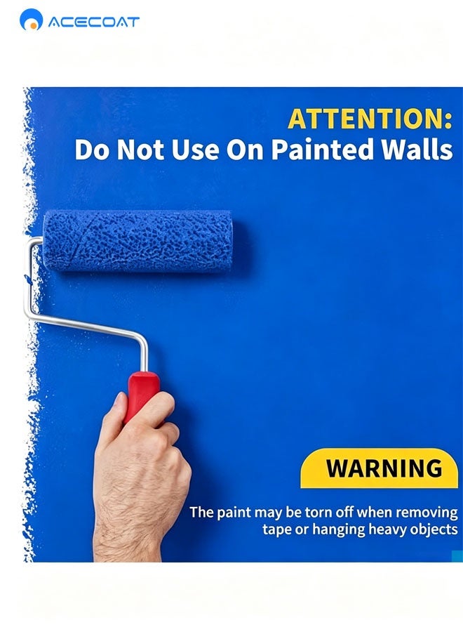 ACECOAT Extra Strong Double Sided Nano Adhesive Tape Heavy Duty Removable, Clear Sticky Adhesive Nano Tape Tough Washable Waterproof Mounting Tape For Hanging Picture, Poster, Carpet - Image 3