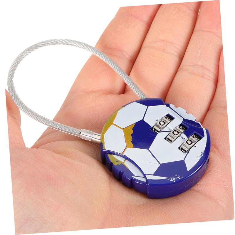 Creative Helmet Combination Cable Lock Suitcase Gym Password Security - Image 5