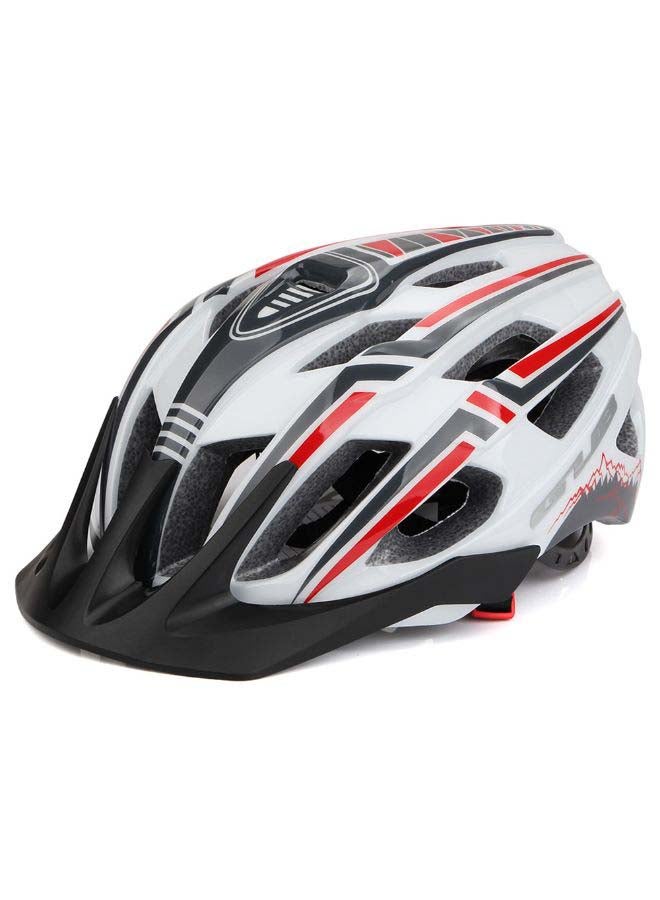 إسكدنيا خوذة دراجة بمصباح LED قابل للشحن بمنفذ USB 28 x 15.2سم - Image 2