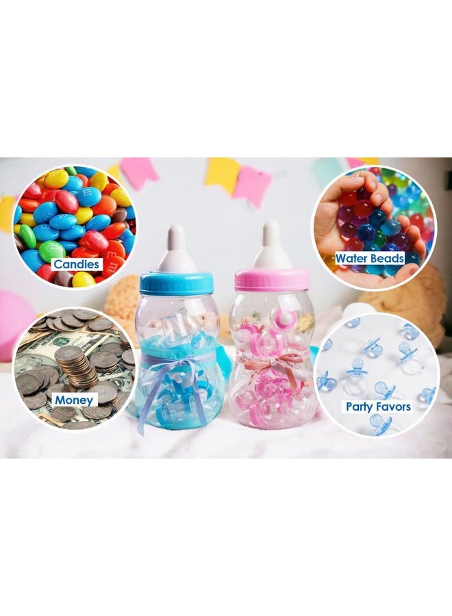 EVER SHINE 13" Jumbo Fillable Baby Shower Bank Plastic Decoration Centerpiece … (Blue, 13") - Image 5