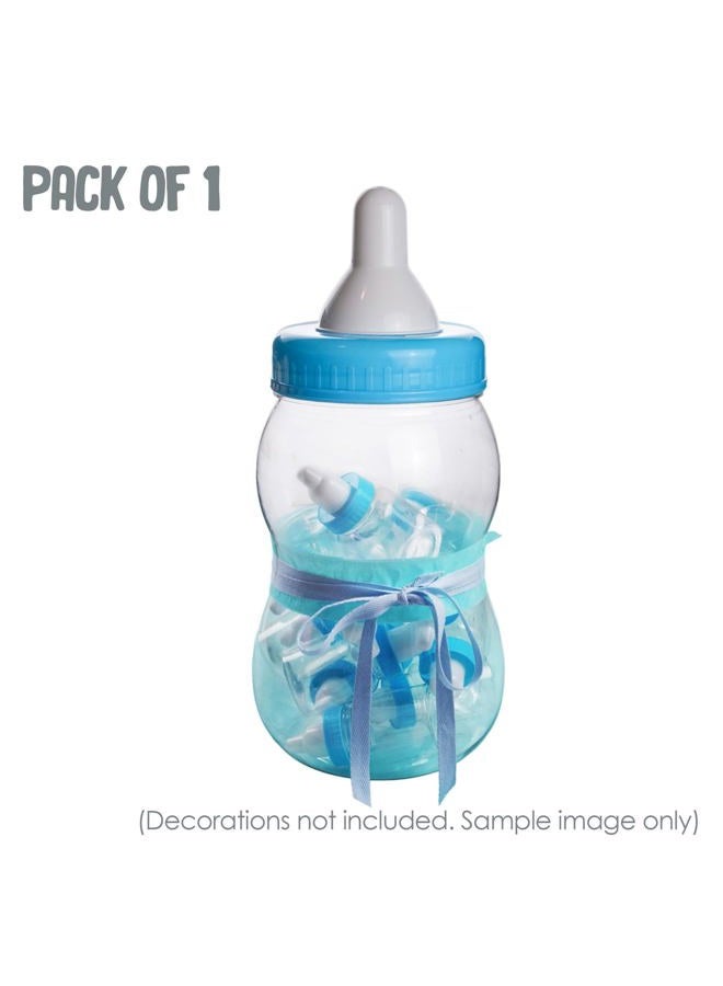 EVER SHINE 13" Jumbo Fillable Baby Shower Bank Plastic Decoration Centerpiece … (Blue, 13") - Image 3