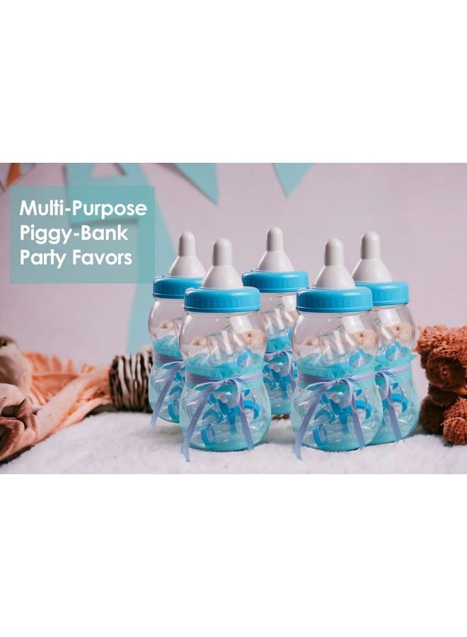 EVER SHINE 13" Jumbo Fillable Baby Shower Bank Plastic Decoration Centerpiece … (Blue, 13") - Image 4