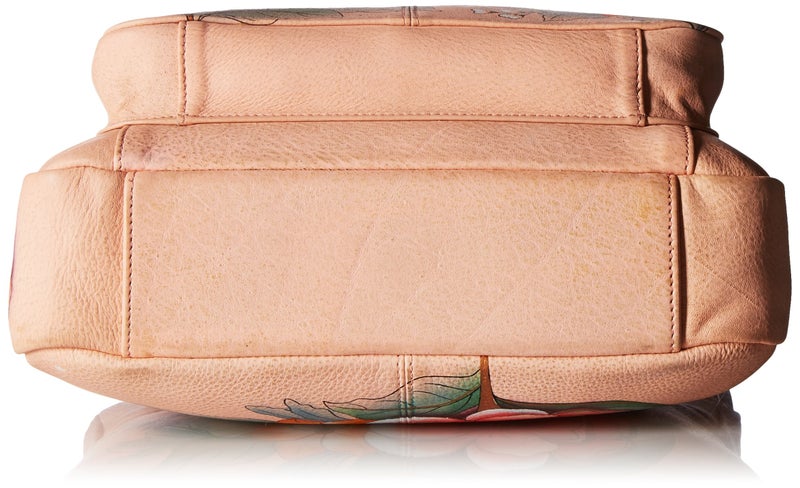 Anna by Anuschka Women's Zip-top Multi-Compartment Organizer Medium Crossbody, Vintage Garden - Image 4