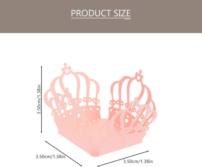 SOESFOUFU 50pcs Pink Decorative Chocolate Boxes Party Favor Wrapping Paper DIY Creative Candy Boxes for Wedding Packaging - Image 2