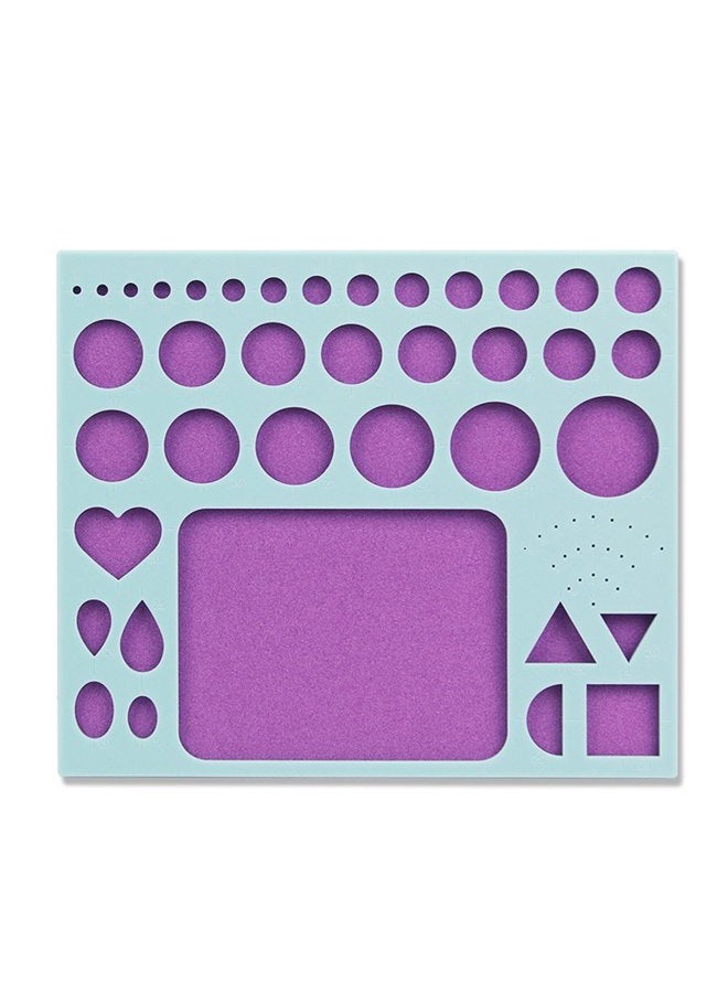 YURROAD 3 in 1 Paper Quilling Template Board with Pins Quilling Knitting Board Cork Shape Mold DIY Tool  - Image 4