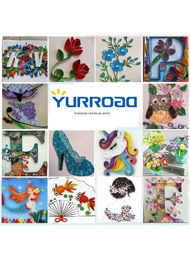 YURROAD 3 in 1 Paper Quilling Template Board Quilling DIY Tool - Image 5