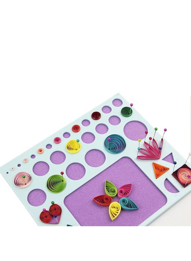 YURROAD 3 in 1 Paper Quilling Template Board Quilling DIY Tool - Image 4