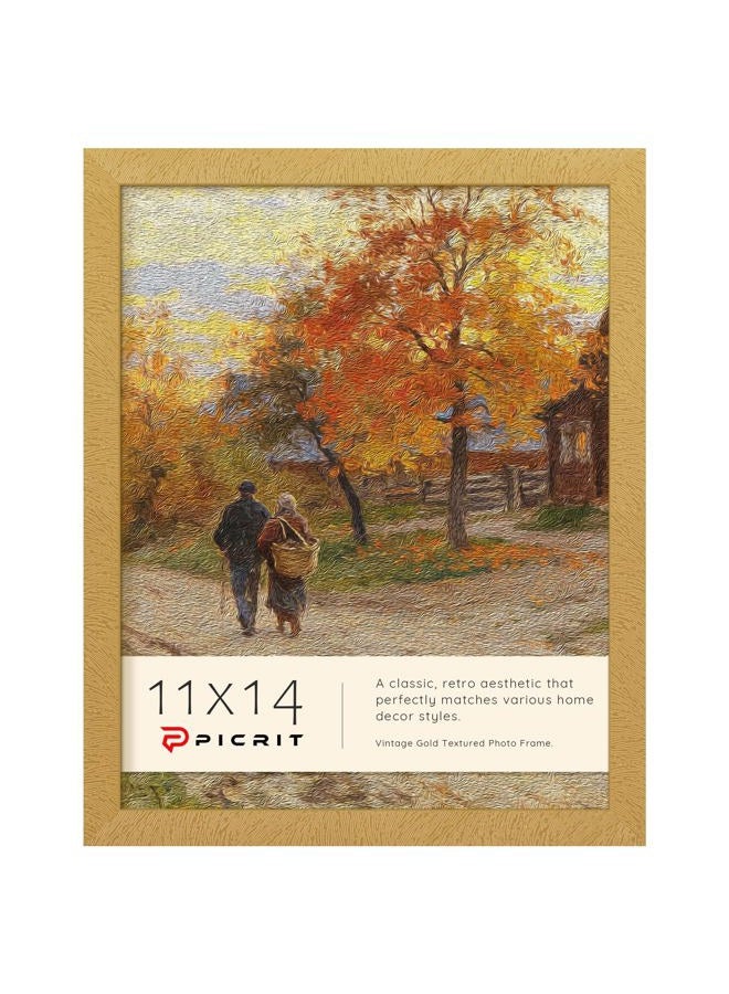 Picrit 11x14 Picture Frame, Photo Frame for Wall Mounting Display, Gold - Image 1