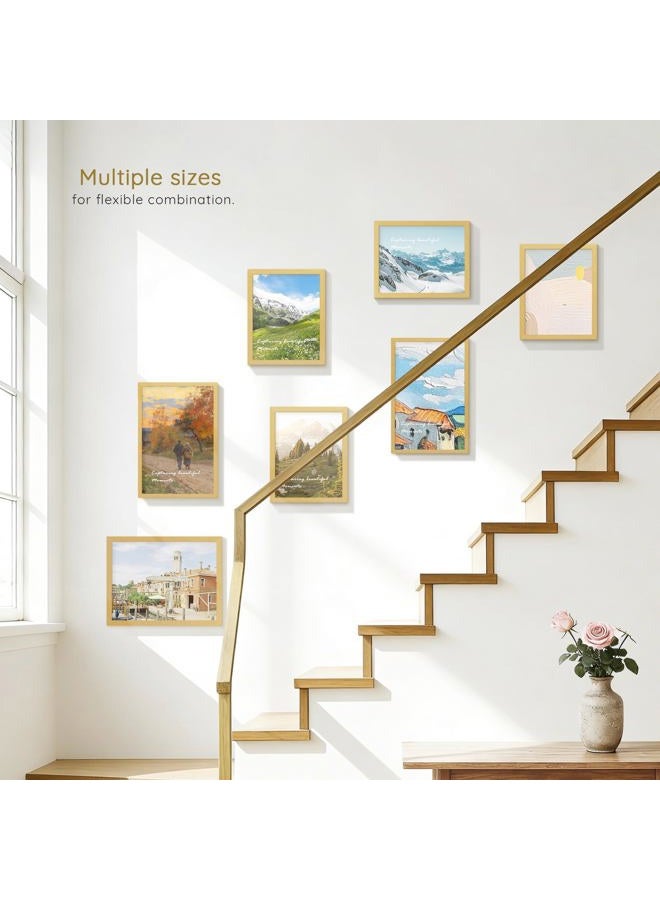 Picrit 11x14 Picture Frame, Photo Frame for Wall Mounting Display, Gold - Image 2