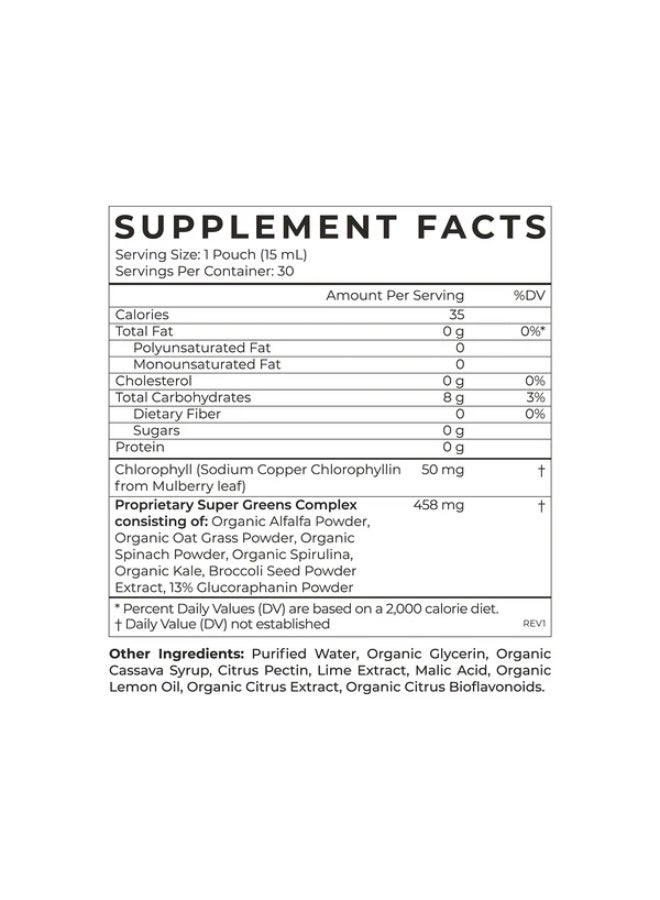 Cymbiotika Super Greens with Chlorophyll - Organic Superfood Greens Supplement for Cellular Detox, Energy Boost & Immunity - Spirulina, Kale, Broccoli Seed, Glucoraphanin - Citrus Lime - 30-Day Supply (30 Pouches) - Image 5