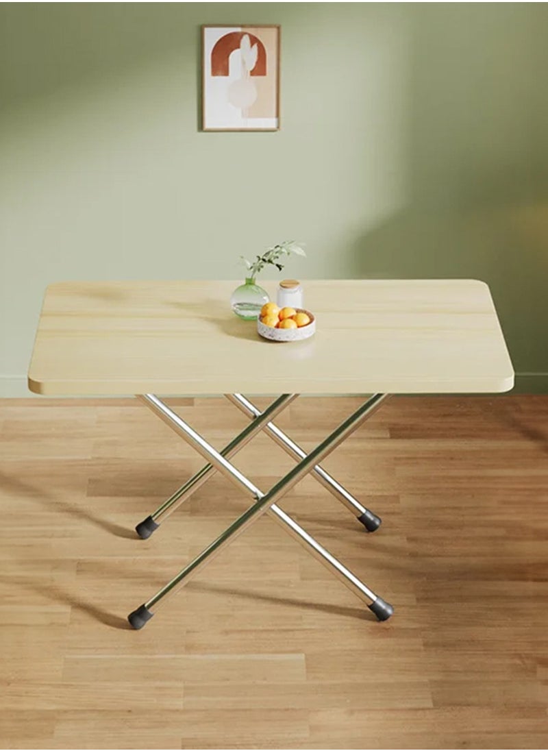 Folding Camping Table Square Dining Table 4-Seater Portable Outdoor Picnic Table Small Folding Table