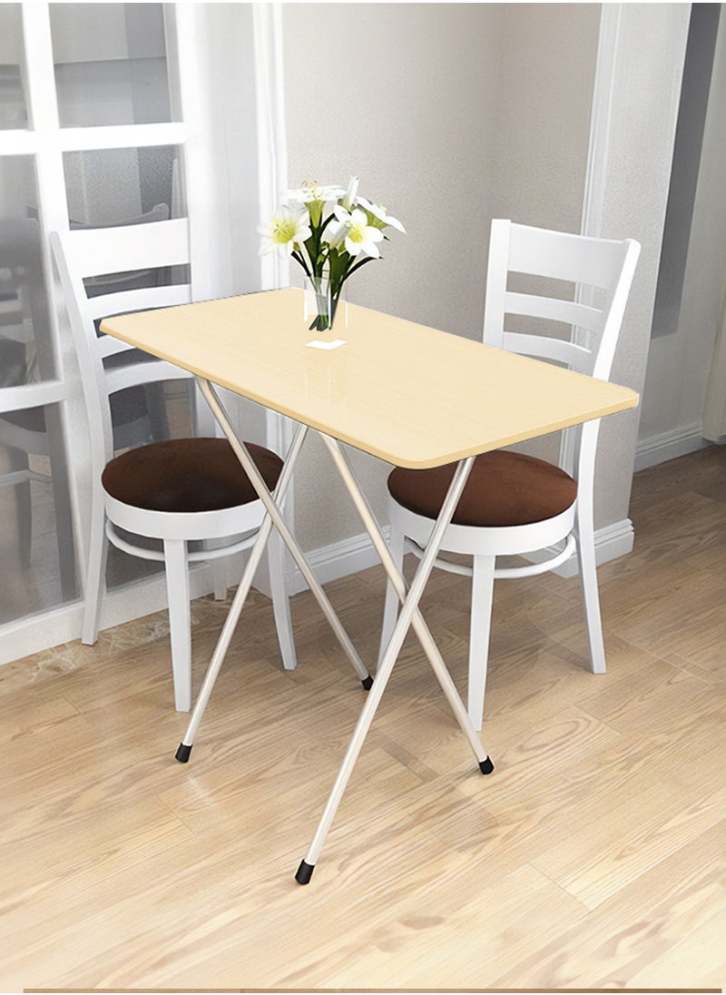 Folding Camping Table Square Dining Table 4-Seater Portable Outdoor Picnic Table Small Folding Table