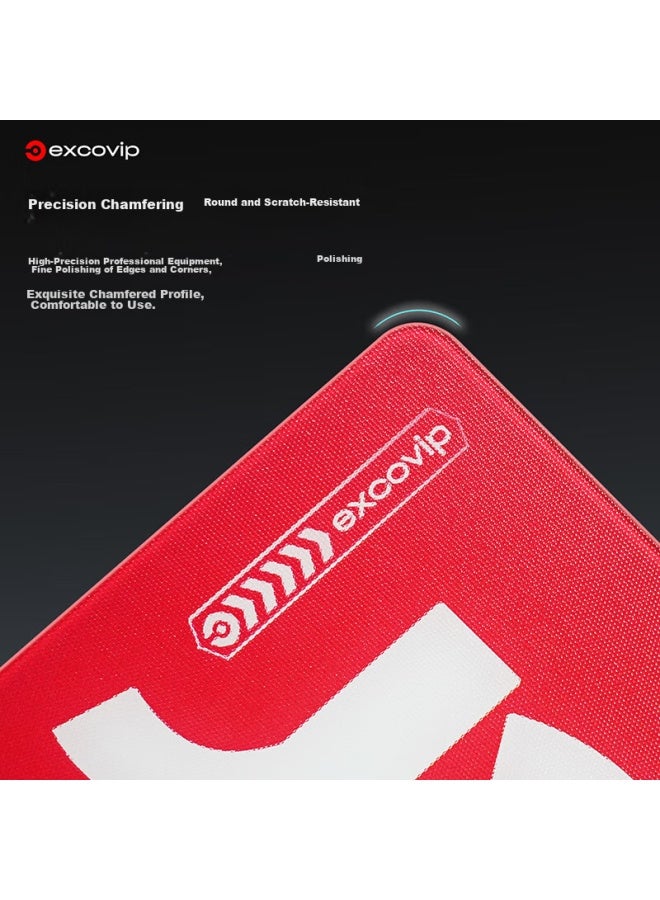 Exco Glass Mouse Pad, Professional Gaming Super Photovoltaic Mouse Pad, Hard Desk Mat, For Computer Office And Laptop, Medium To Large Size, 350*260mm, 0263 - Image 2