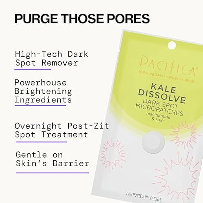 Pacifica Dark Spot Dissolving Micropatches – Microneedling Dots with Niacinamide, Tranexamic Acid & Kale to Fade Post-Acne Marks and Age Spots, Brightening Patch Treatment, Clean Vegan Skincare​ - Image 3