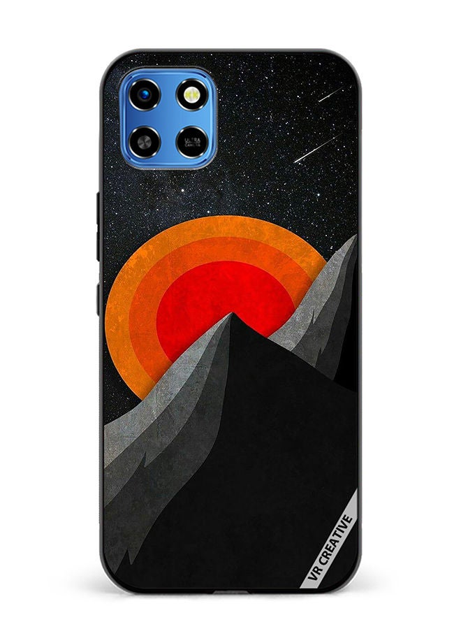 VR CREATIVE Protective Case Cover For Infinix Smart 6 HD Moon And Pyramid Design   Multicolour - Image 1