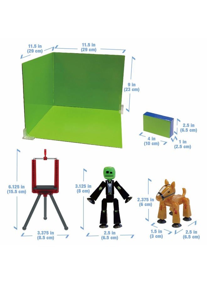 Stikbot Zanimation Studio With Pet - Includes 2 Stikbots, 1 Horse Stikbot, 1 Phone Stand And 1 Reversible Backdrop - In Eco-Friendly Packaging - Image 3