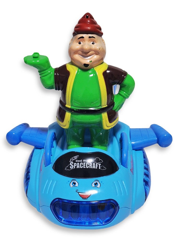Generic Ramadan Lantern, Great Musical Action Toy for Kids, Dancing Ramadan Lantern with Cartoon Characters on a Luminous Moving Winged Car Cute Ramadan Lanterns, New Ramadan Lantern Toy for Kids, Model NO.02-6, Fat Man, Multi Color  - Image 1