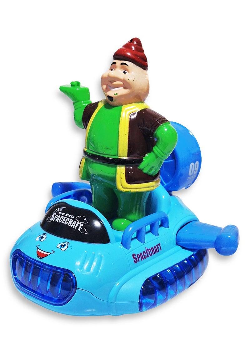 Generic Ramadan Lantern, Great Musical Action Toy for Kids, Dancing Ramadan Lantern with Cartoon Characters on a Luminous Moving Winged Car Cute Ramadan Lanterns, New Ramadan Lantern Toy for Kids, Model NO.02-6, Fat Man, Multi Color  - Image 4
