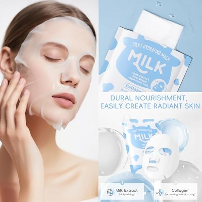 BliBling Milk Skincare Set for Girls & Teens, Milk Skin Care For Teens Girls, 12 IN 1 Moisturizing & Gentle Milk Skin Care For Girl, Skincare Christmas Birthday Gifts for Girl and Women, All Skin Types - Image 5