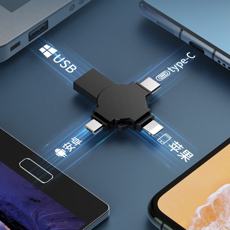 Manufacturer High-Speed Mobile Phone Usb Flash Drive Four-In-One Mobile Phone Usb Flash Drive Type-C Android Gift Usb Flash Drive 32G64G Full Volume - Image 4