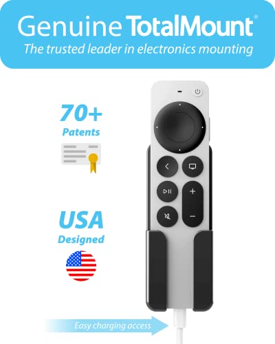 TotalMount Holder for Apple TV Remote – Never Lose Your Apple TV Siri Remote Again (Holder Includes Removable Adhesive to Prevent Wall Damage) - Image 5
