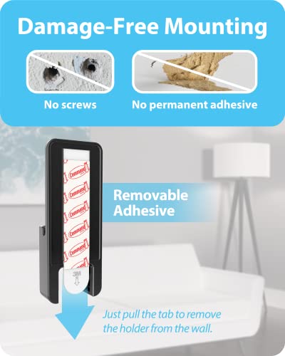 TotalMount Holder for Apple TV Remote – Never Lose Your Apple TV Siri Remote Again (Holder Includes Removable Adhesive to Prevent Wall Damage) - Image 3