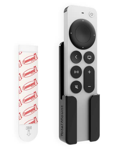 TotalMount Holder for Apple TV Remote – Never Lose Your Apple TV Siri Remote Again (Holder Includes Removable Adhesive to Prevent Wall Damage) - Image 1