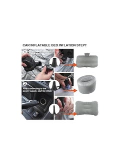 Generic Inflatable Car Mattress with Air Pump, Portable Travel Sleeping Inflatable Mattress - Air Bed for Car Universal SUV Extended Air Couch with 2 Air Pillows  - Image 3