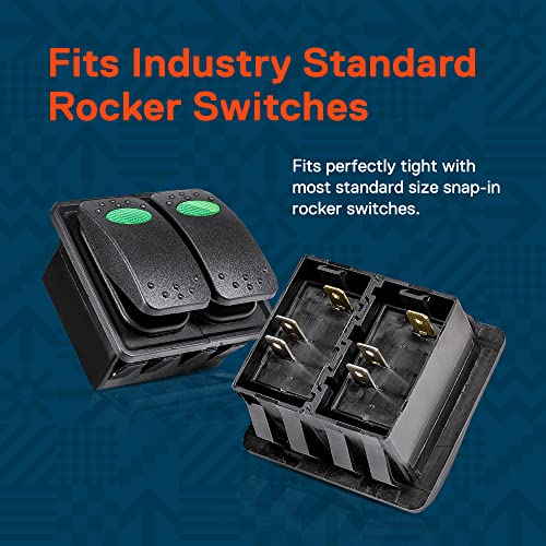 ONLINE LED STORE True Mods 2-Slot Rocker Switch Panel Housing Kit [Industry Standard Fit] [Heavy Duty] [Expandable Design] [Professional Look] Automotive Mount Rocker Switch Holder - Image 3