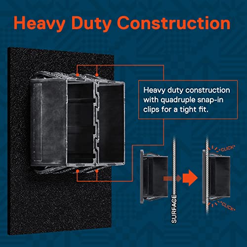 ONLINE LED STORE True Mods 2-Slot Rocker Switch Panel Housing Kit [Industry Standard Fit] [Heavy Duty] [Expandable Design] [Professional Look] Automotive Mount Rocker Switch Holder - Image 4