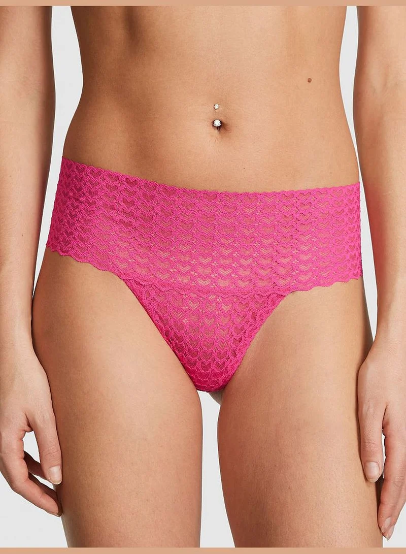 PINK Wink Wide-Waist Thong Panty