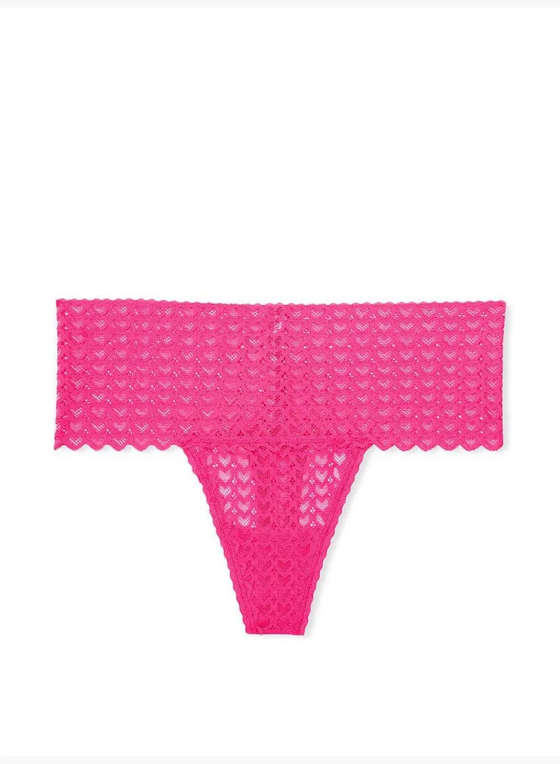PINK Wink Wide-Waist Thong Panty