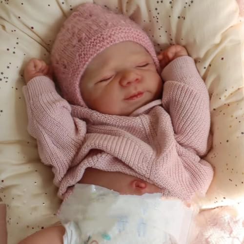 Anano Full Silicone Baby Doll18 in Reborn Baby Dolls Silicone Full Body Realistic Babys Doll Girl Anatomically Correct Newborn Babys Real Life Reborn Dolls with Accessories - Image 5