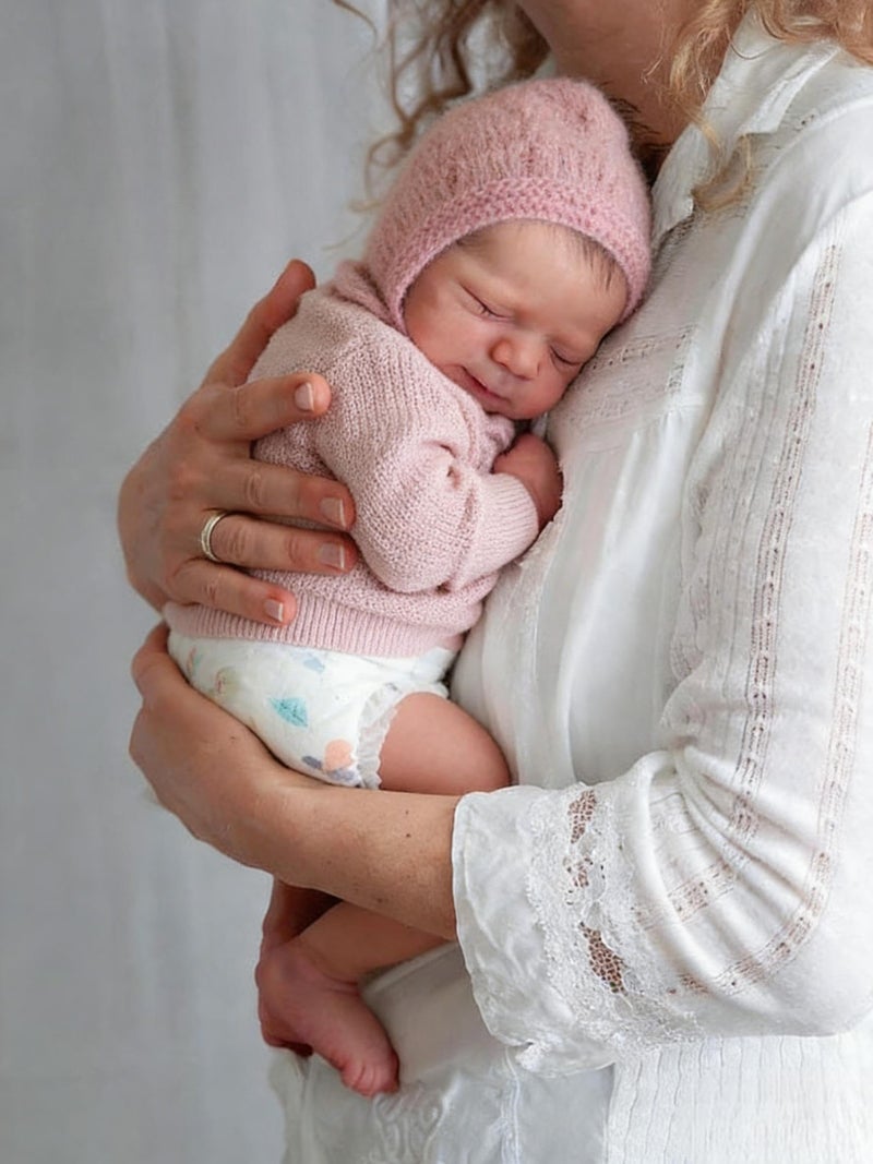 Anano Full Silicone Baby Doll18 in Reborn Baby Dolls Silicone Full Body Realistic Babys Doll Girl Anatomically Correct Newborn Babys Real Life Reborn Dolls with Accessories - Image 3